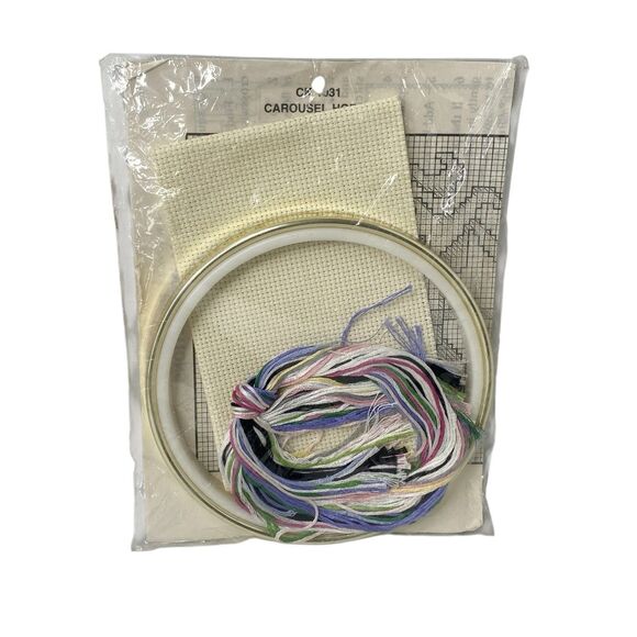 Vintage Dale Burdett A Country Cross Stitch Kit Carousel Horse CK1031 - Picture 2 of 2